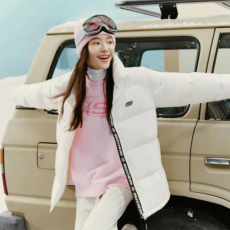 Skechers Down Jacket Unisex Cotton Candy-3