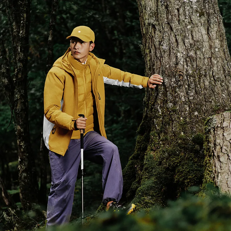 Skechers Windproof Windbreaker Jacket Men's Warm Autumn Yellow-7