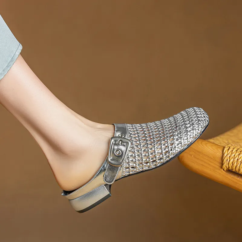 Mr.shang Slip Resistant Closed Toe Slippers Women's-4