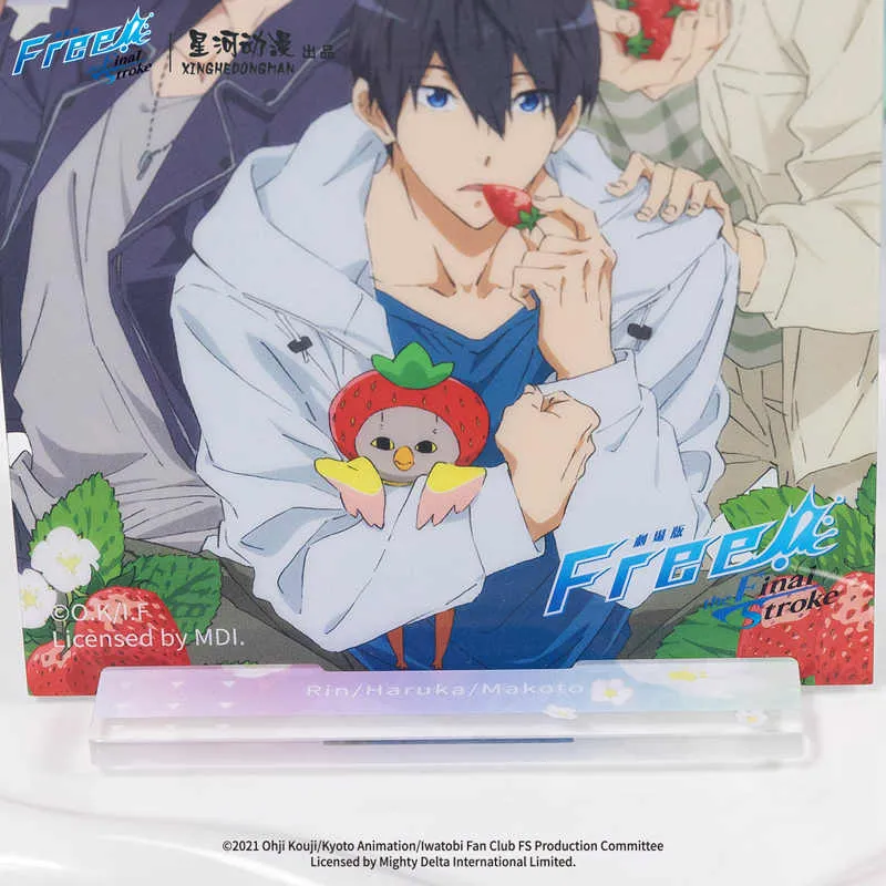 Xhdm Free! Haruka Nanase, Makoto Tachibana, Akari Sosaka, Strawberry Collection Acrylic Stands-2