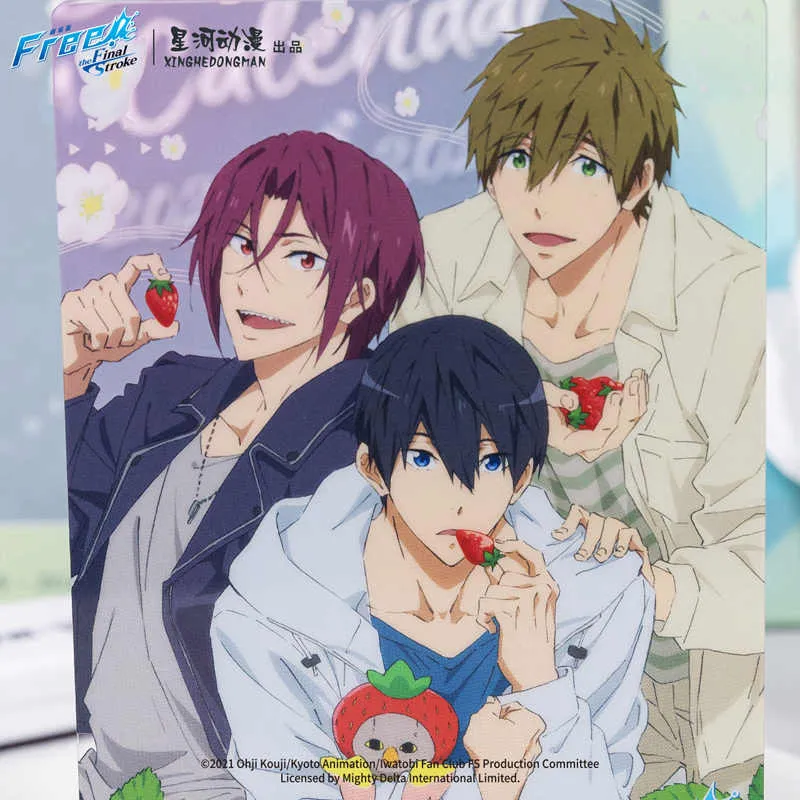 Xhdm Free! Haruka Nanase, Makoto Tachibana, Akari Sosaka, Strawberry Collection Acrylic Stands-3
