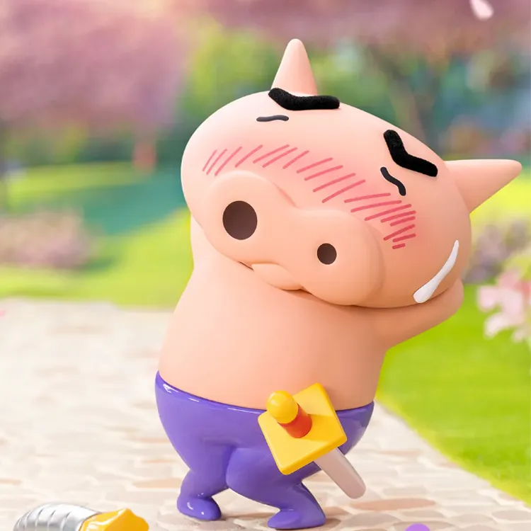 52TOYS x Crayon Shinchan Buriburizaemon Limited Edition Shy Buriburizaemon Hang Tag Box-2
