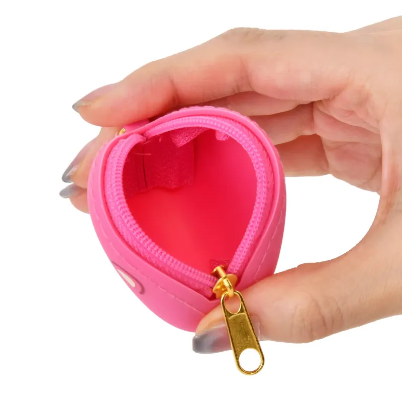 Disney Leather Coin Purse Unisex Pink-2