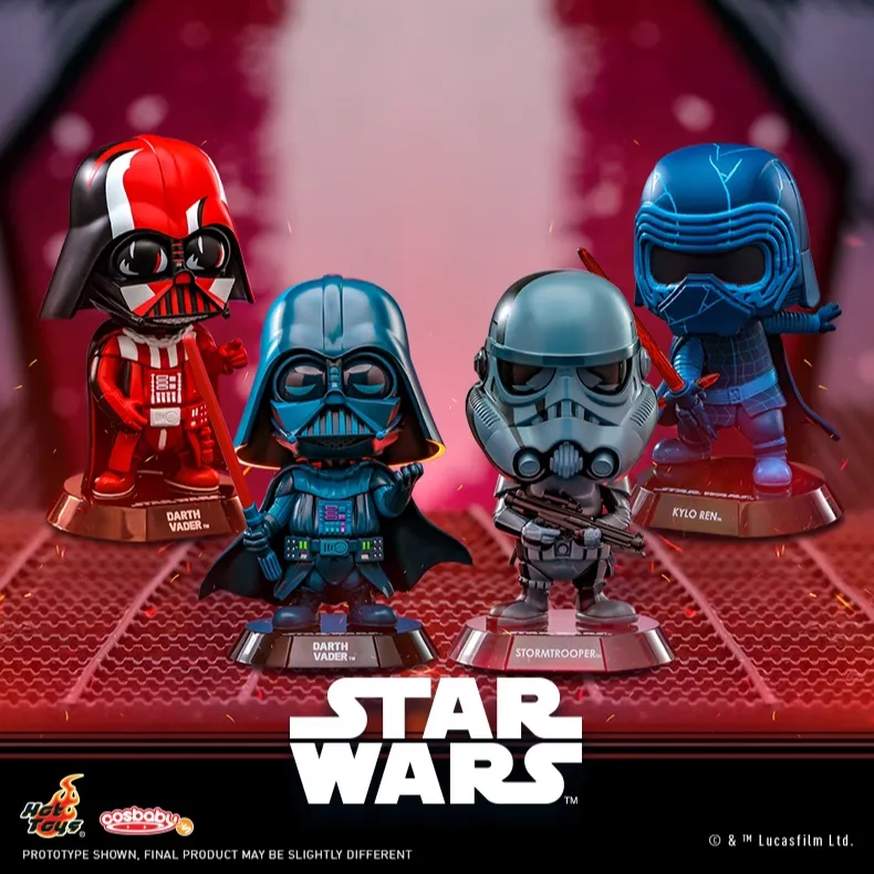 Hot Toys Star Wars Characters Darth Vader Stormtrooper Kylo Ren COSBABY S Mini Collector Doll Chibi Figures-1