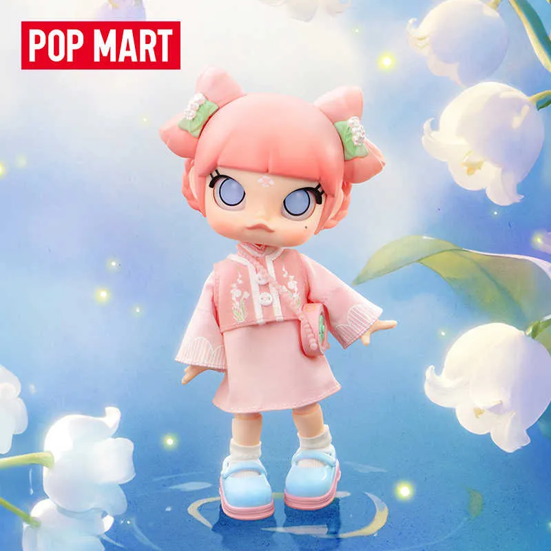 POP MART MOLLY Lily Of The Valley Charming Doll Toy Ornament Doll Hang Tag Box-1