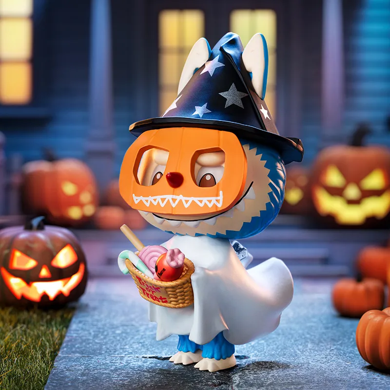 POP MART LABUBU Halloween THE MONSTERS Labubu Naughty Figure Hang Tag Box-2