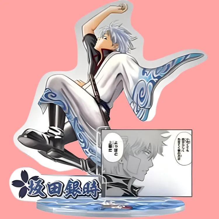 Animate Gintoki Sakata, Sougo Okita, Toushirou Hijikata Gintama, Scenario Kamui Acrylic Stands-1