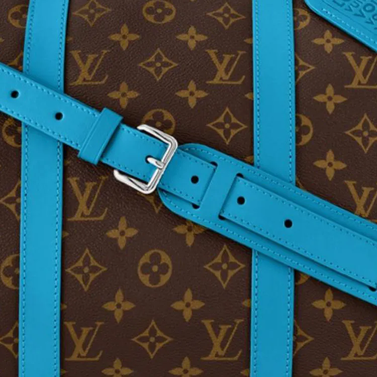 LOUIS VUITTON Bandoulière Travel Bags Brown & Sky Blue-3