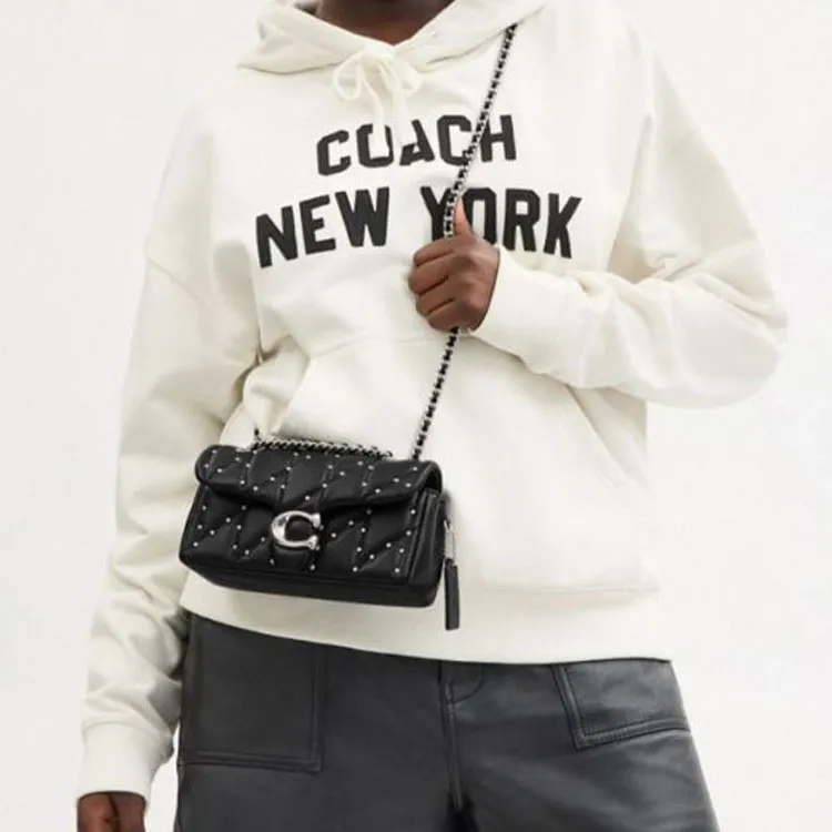 COACH Pillow Sheepskin Crossbody Bag Shoulder Bag Small Size Women's Black-6