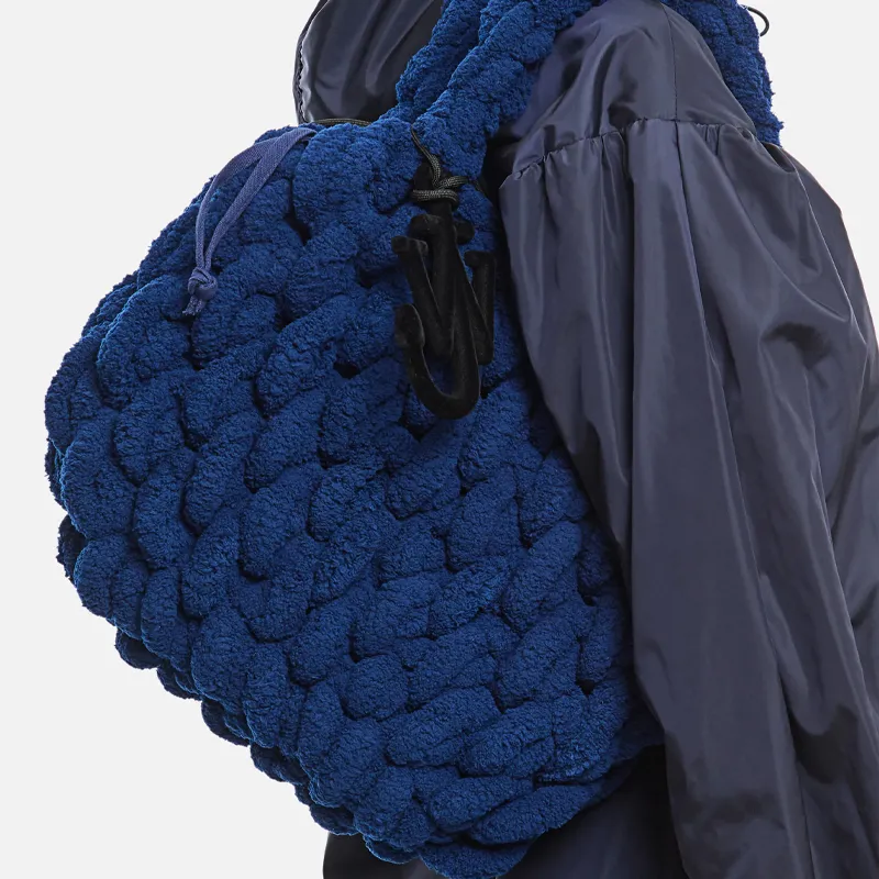 JW Anderson Small Blanket Interwoven Shopper Bag-5