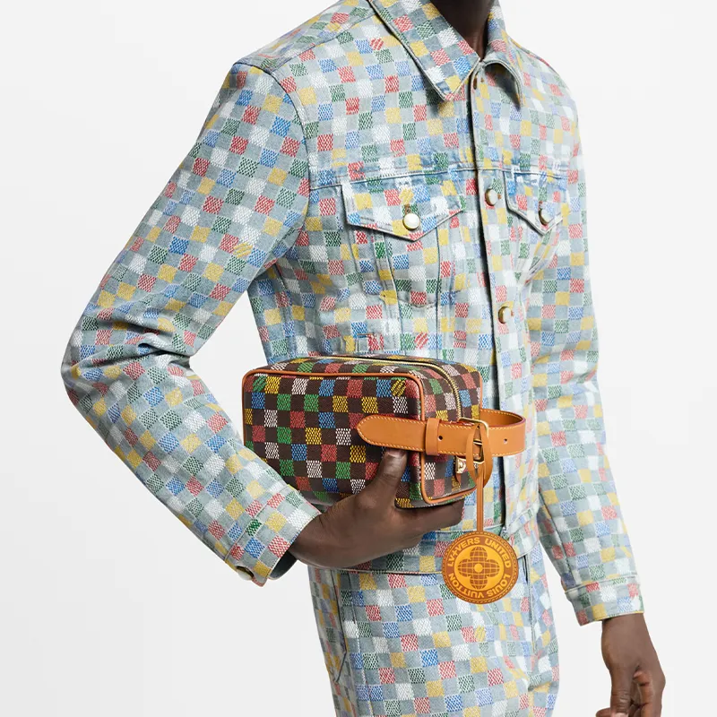 LOUIS VUITTON Locker Dopp Kit Lv Vers Damier Ebene Multicolor-6