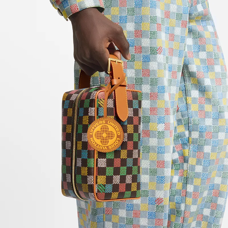 LOUIS VUITTON Locker Dopp Kit Lv Vers Damier Ebene Multicolor-5