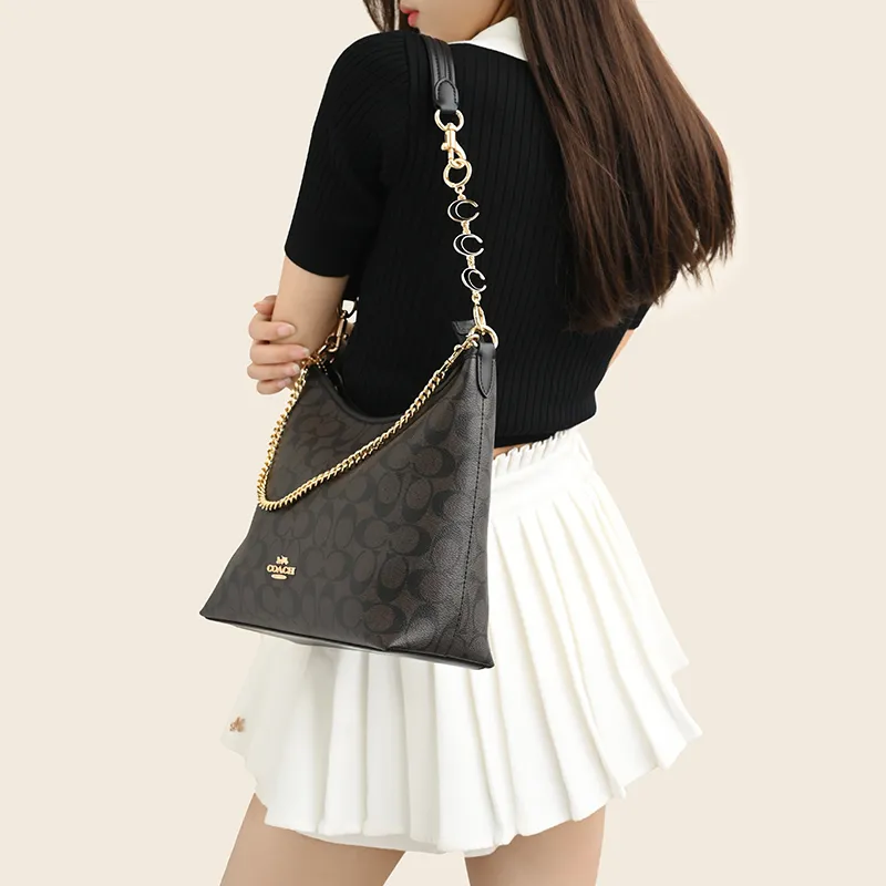 Lan Bao Fan Metal Alloy Bag Accessory Combo Set Women's Gold Tone-3