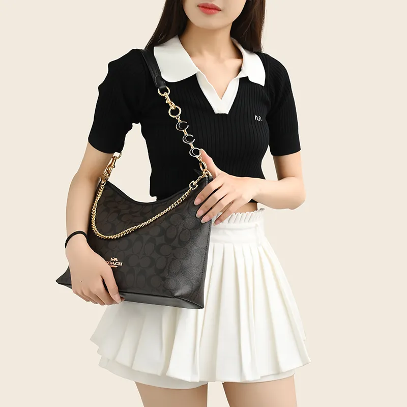 Lan Bao Fan Metal Alloy Bag Accessory Combo Set Women's Gold Tone-5