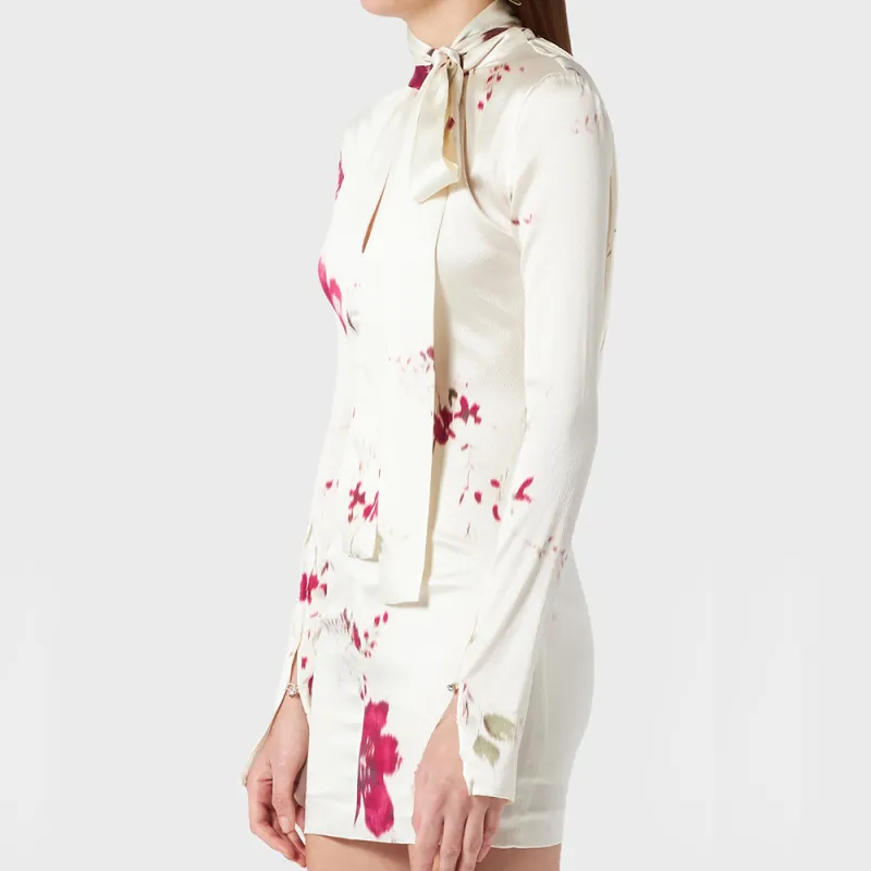 Blumarine FW24 Long-Sleeved Dresses Women's White-2