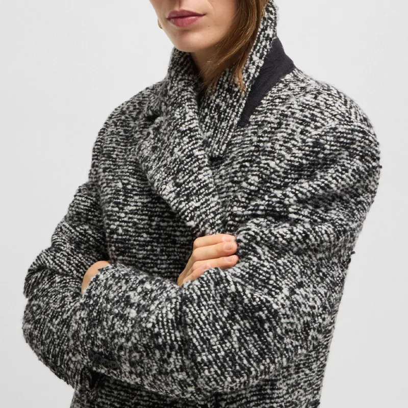 HUGO BOSS Coats Women's Black Gray Color-5