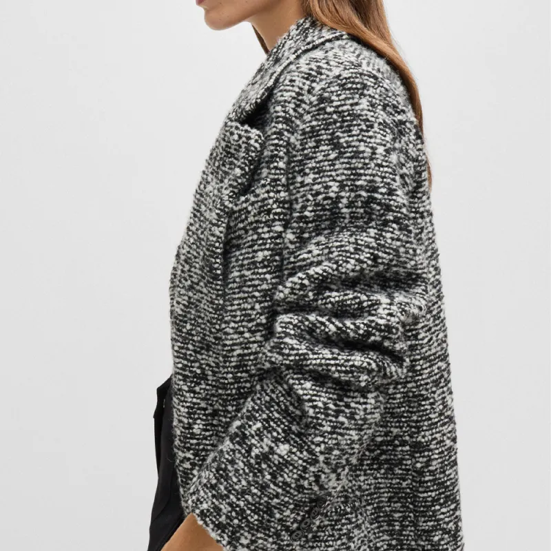 HUGO BOSS Coats Women's Black Gray Color-4