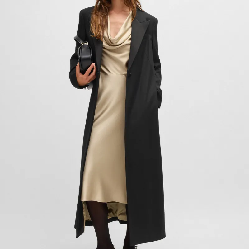 HUGO BOSS FW24 Coats Women's Black-3