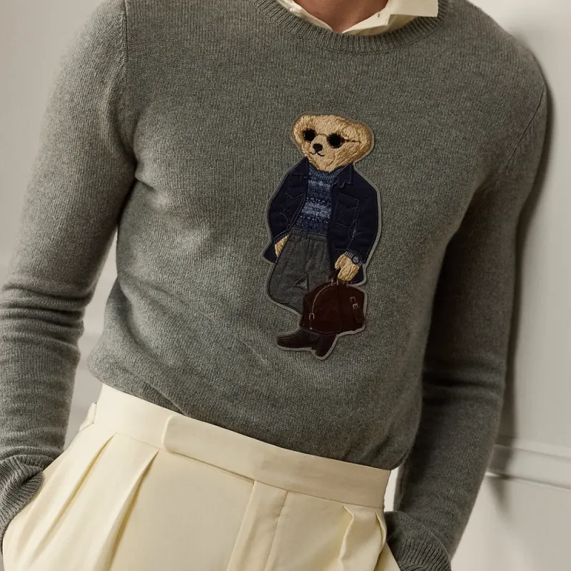 Polo Ralph Lauren FW24 Knitwear Men's Light Heather Gray-3