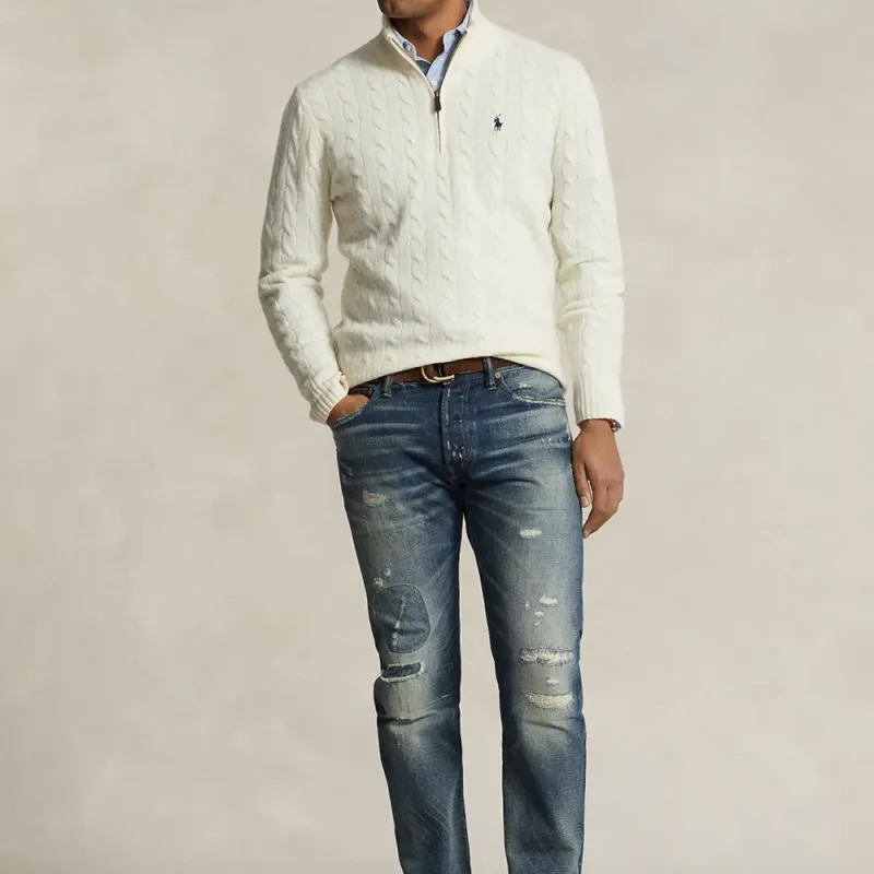 Polo Ralph Lauren FW24 Knitwear Men's Cream-3