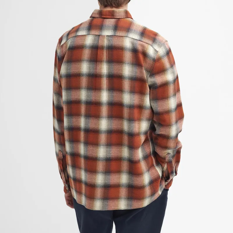 BARBOUR FW24 Barbour Stonebank Relaxed Check Shirt Men's Black Ginger-2
