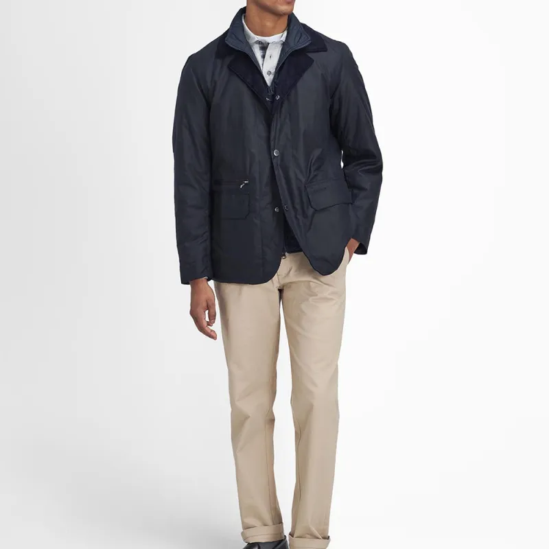 BARBOUR Craster Layered Zip Up Jacket-3