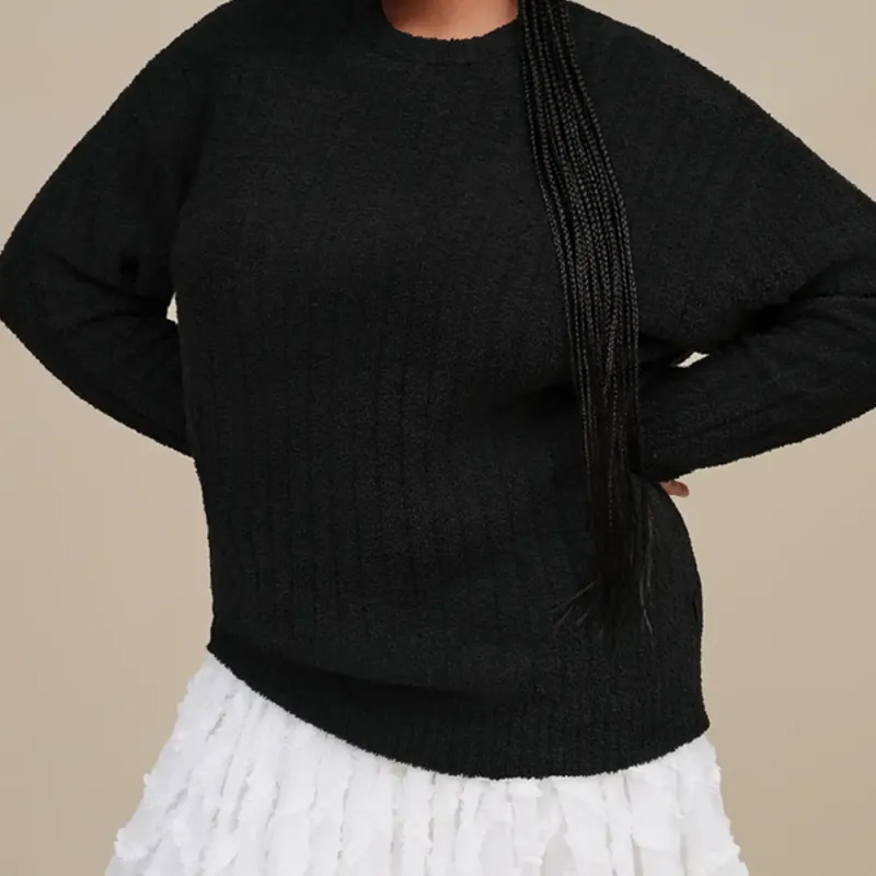UGG FW24 Riz Rib Top Knitwear Women's Black-3
