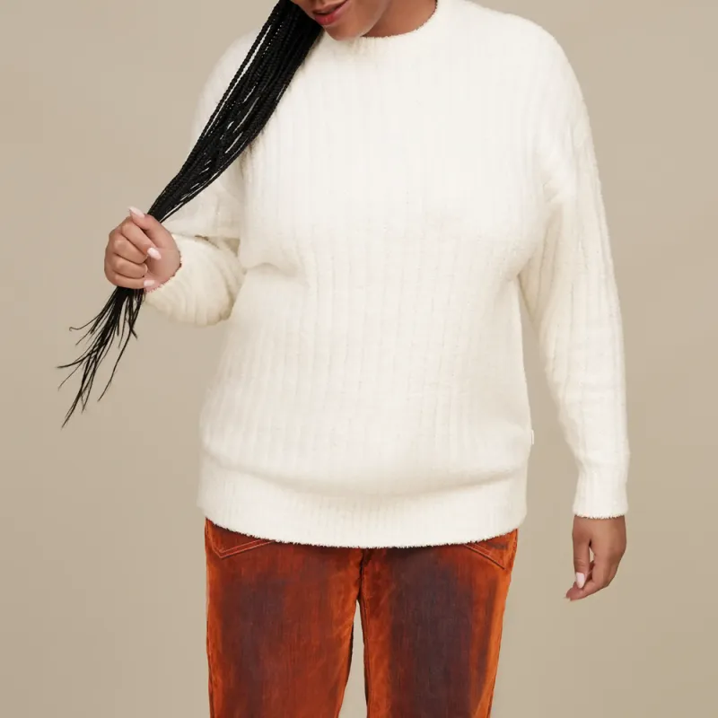 UGG FW24 Riz Rib Top Knitwear Women's White-2