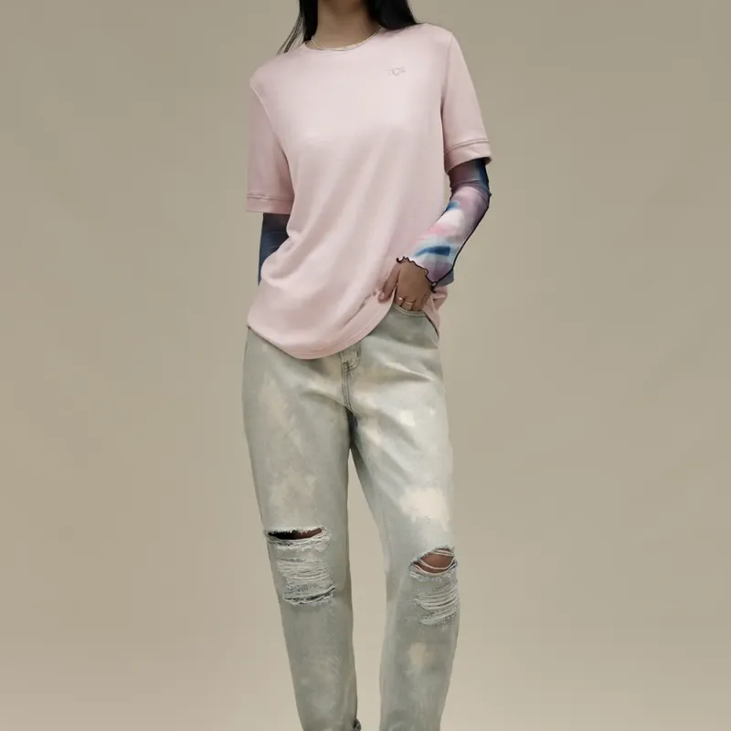 UGG T-Shirts Women's Rose Pink Red-1