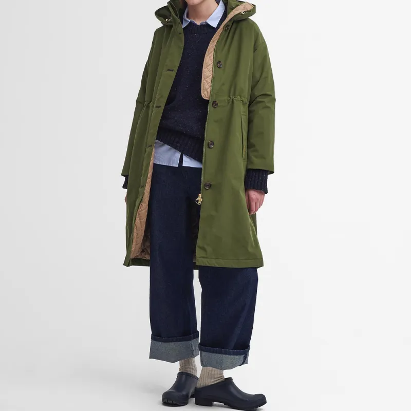 BARBOUR FW24 Puffer Jacket Women's Green-4