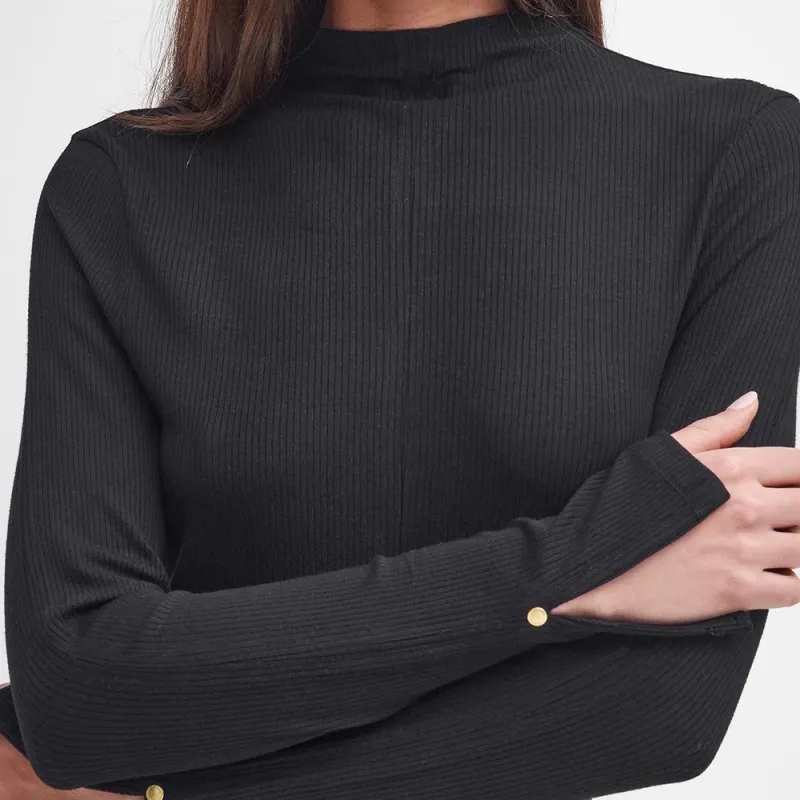 BARBOUR FW24 Long-Sleeved Dresses Women's Black-4