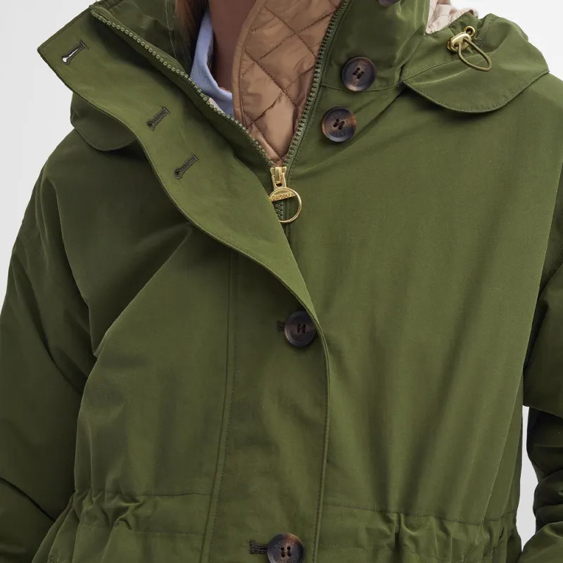 BARBOUR FW24 Puffer Jacket Women's Green-5
