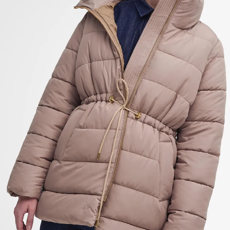 BARBOUR FW24 Barbour Manning Puffer Jacket Women's Beige-4