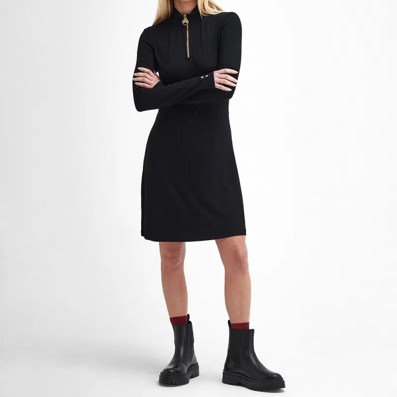 BARBOUR FW24 B.Intl Hailey Long-Sleeved Dresses Women's Black-1