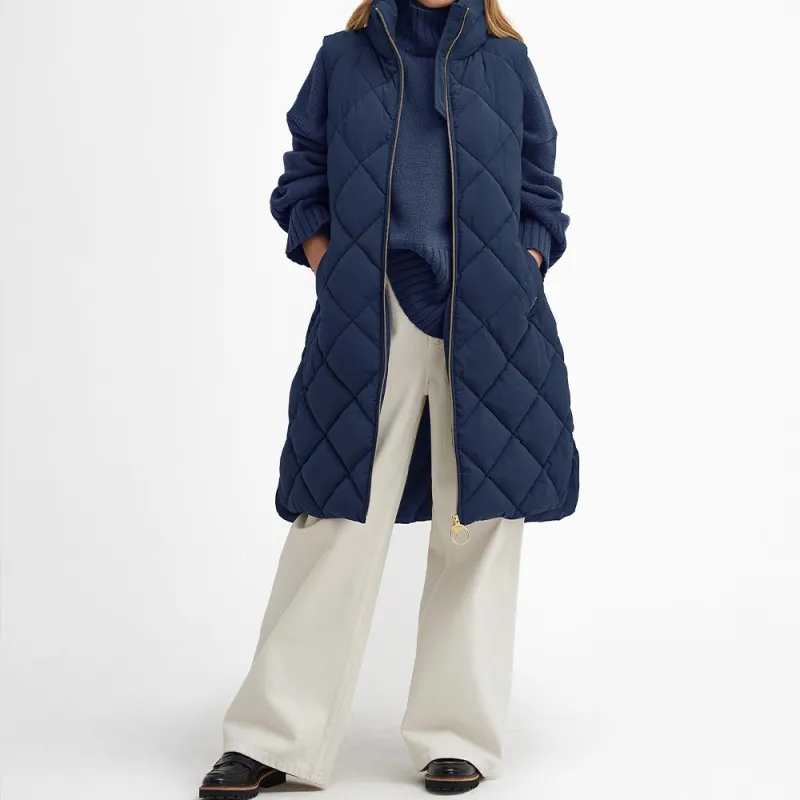 BARBOUR FW24 Puffer Jacket Women's Navy-3