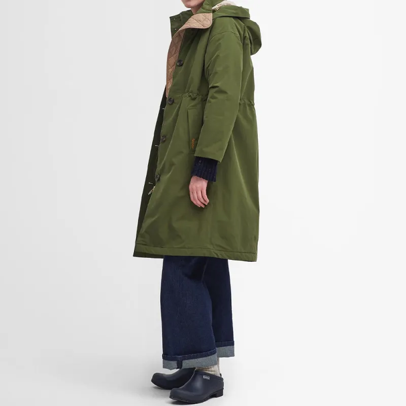 BARBOUR FW24 Puffer Jacket Women's Green-3