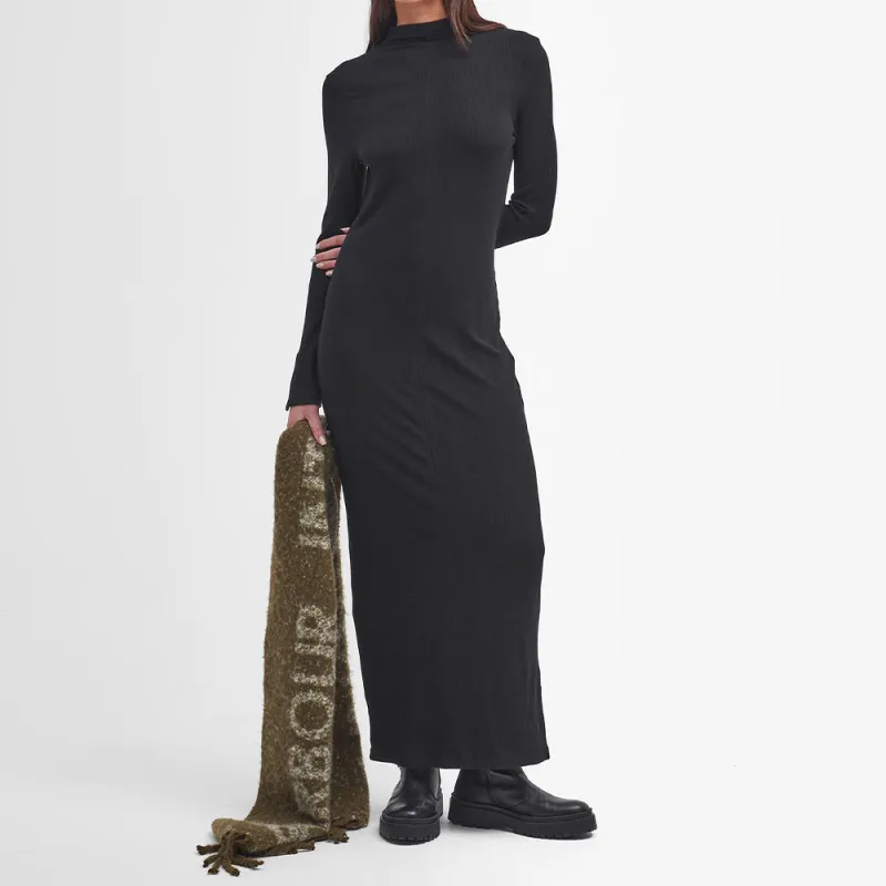 BARBOUR FW24 Long-Sleeved Dresses Women's Black-3