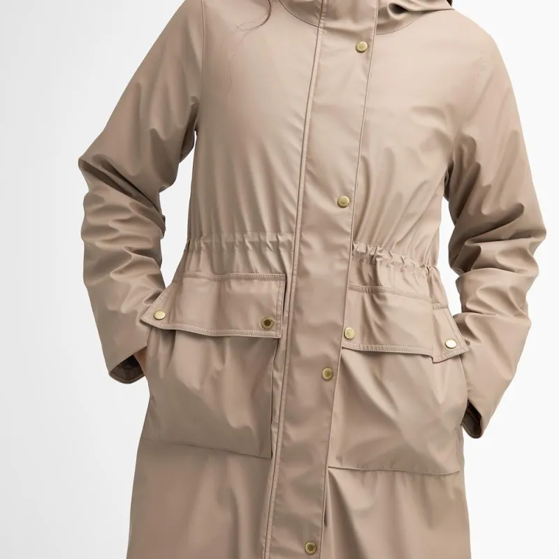 BARBOUR FW24 Showerproof Puffer Jacket Women's Beige-4