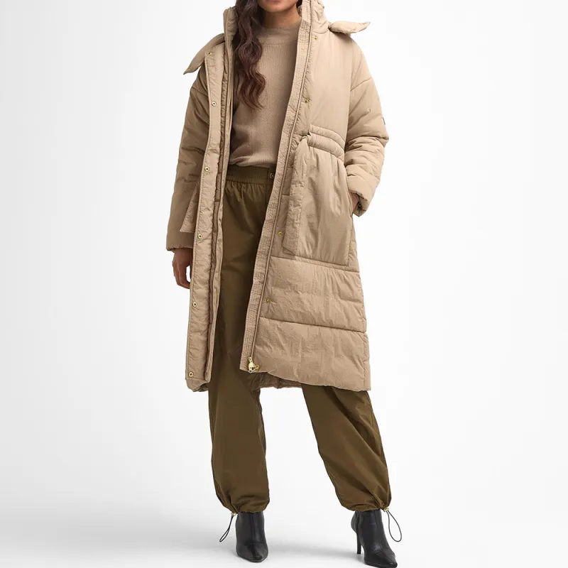 BARBOUR Puffer Jacket Women's Beige-1