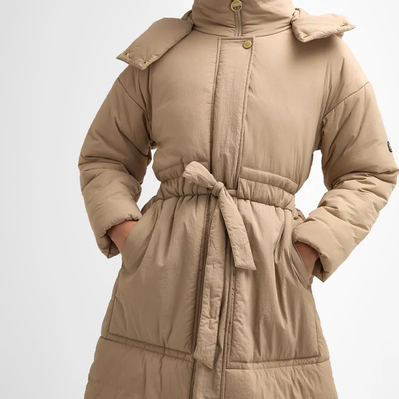 BARBOUR Puffer Jacket Women's Beige-4