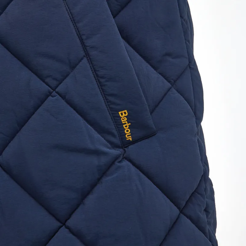 BARBOUR FW24 Bearnie Longline Puffer Jacket Women's Navy-7