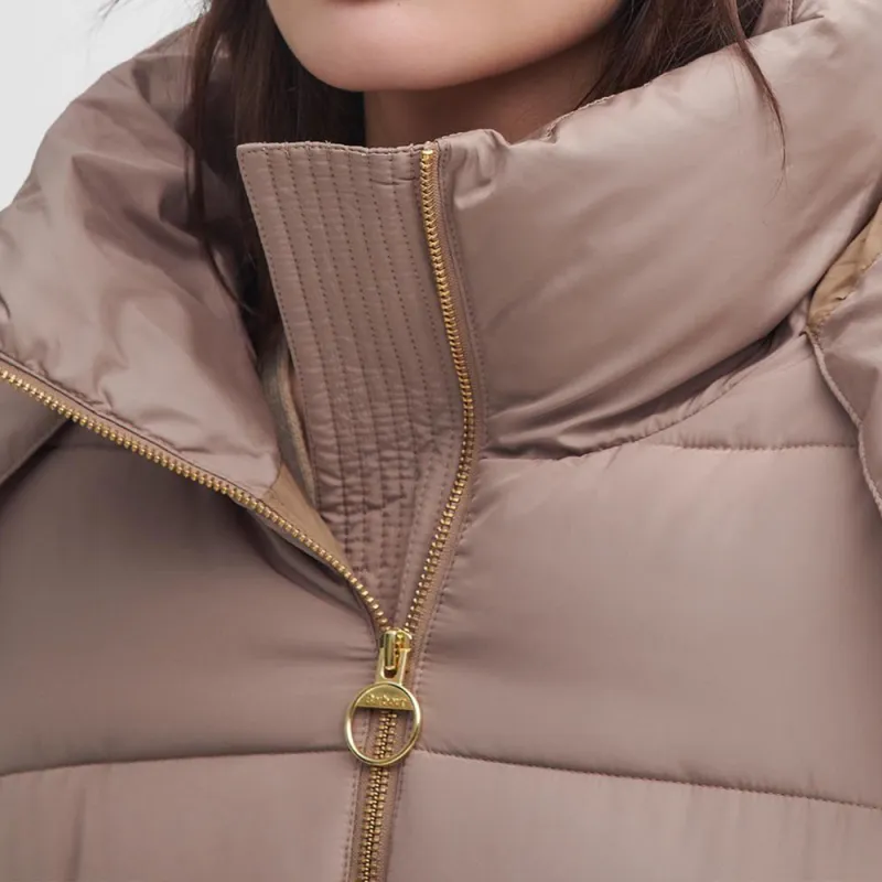 BARBOUR FW24 Puffer Jacket Women's Beige-7