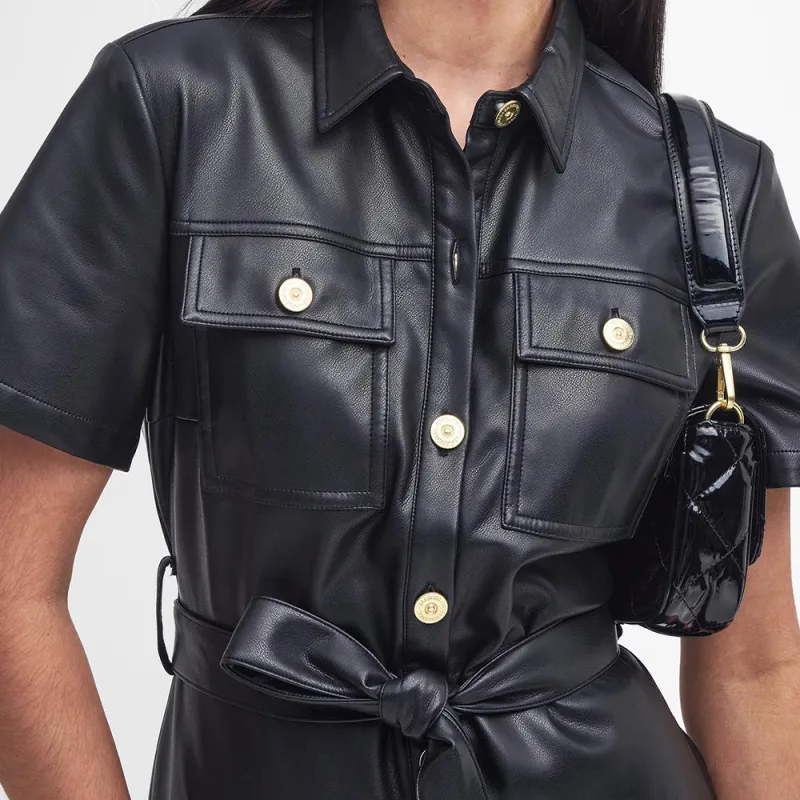 BARBOUR FW24 Short-Sleeved Dresses Women's Black-4