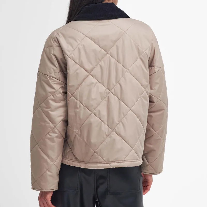 BARBOUR FW24 Laia Puffer Jacket Women's Beige-2
