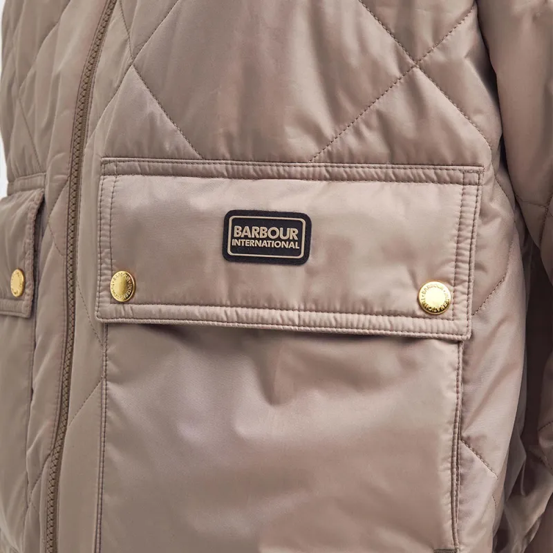 BARBOUR FW24 Laia Puffer Jacket Women's Beige-7