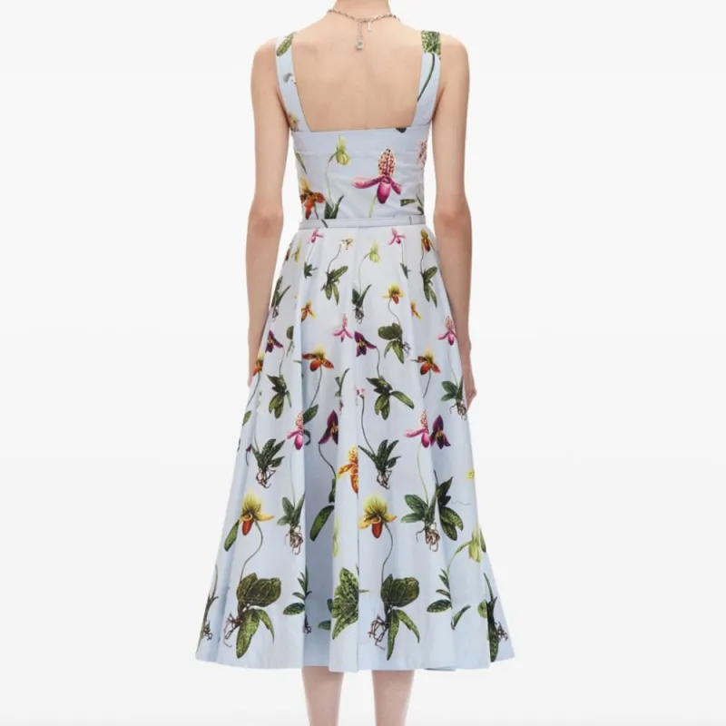 Oscar De La Renta Orchid Poplin Tank Dress-3