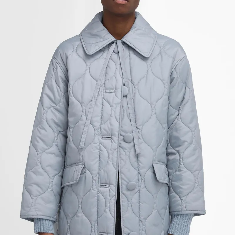 BARBOUR Puffer Jacket Women's Ice Blue-4