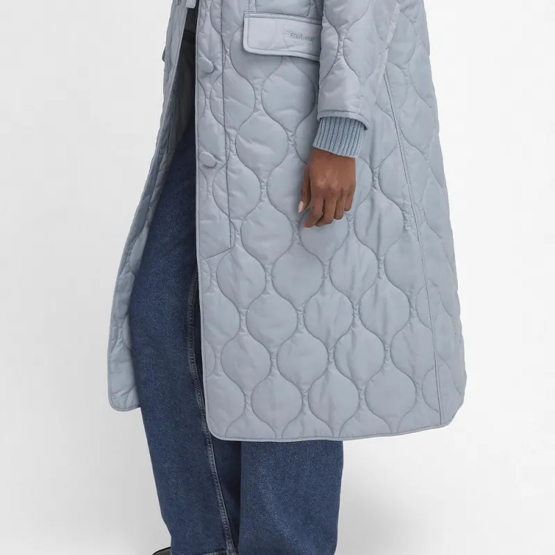 BARBOUR Puffer Jacket Women's Ice Blue-5