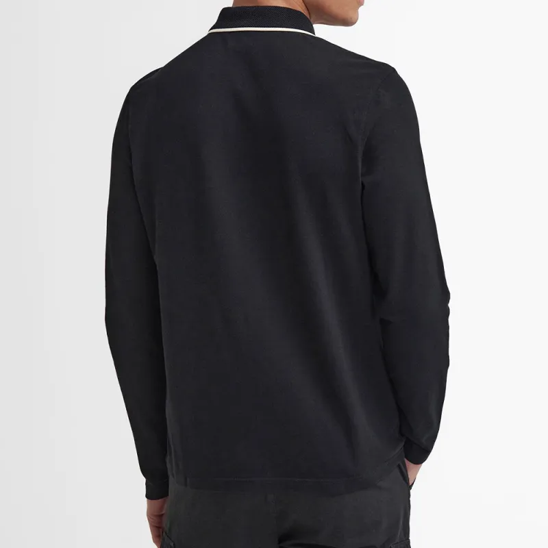 BARBOUR FW24 Polo Shirt Men's Black-2