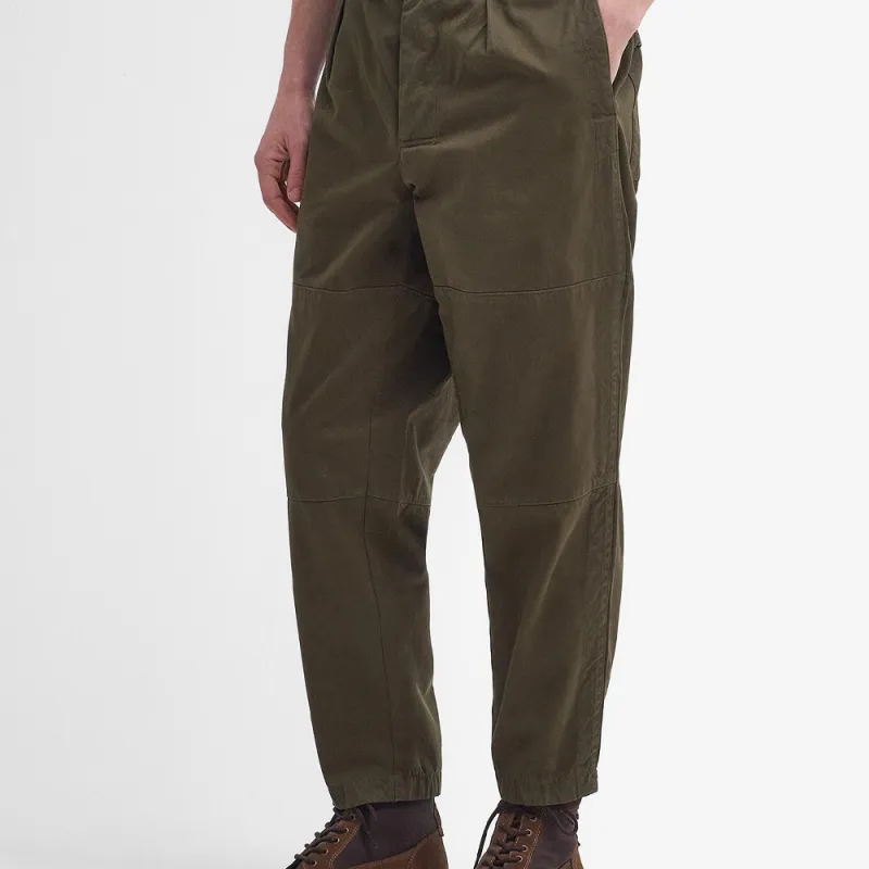 BARBOUR FW24 Oakmoor Jeans Men's Green-3